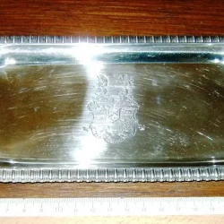 Paul Storr Silver Snuffer Tray (1812) with Beaumont Family Crest Paul Storr Silver Snuffer Tray (1812) with Beaumont Family Crest